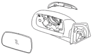Mirror Assembly Outside Rear View Right